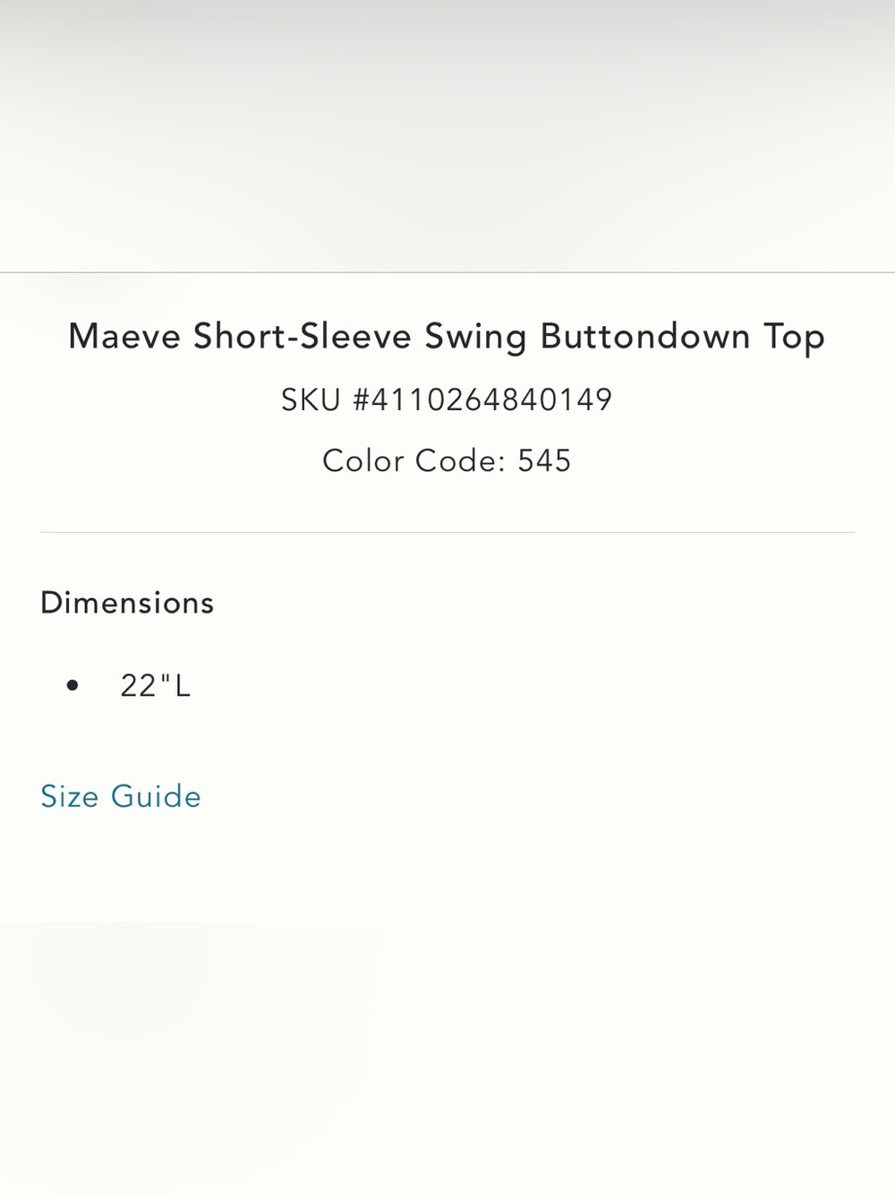 Anthropologie Maeve short-sleeve swing top featuring a relaxed fit - Picture 8 of 9